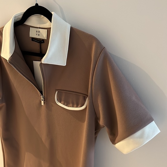 Men’s quarter zip polo. UK brand Novu - Picture 3 of 5